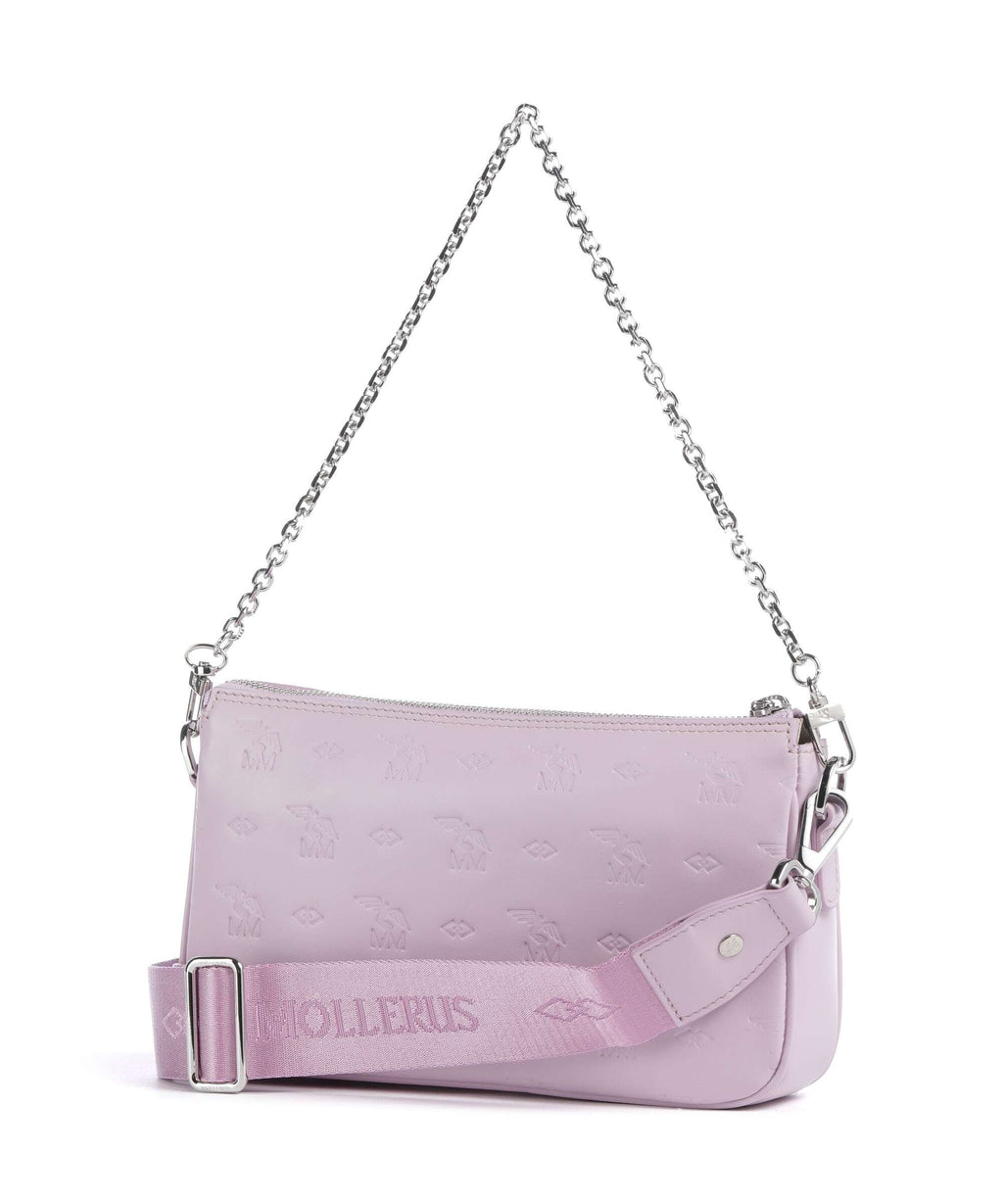 Maison Mollerus Stampato Zell Shoulder bag flieder