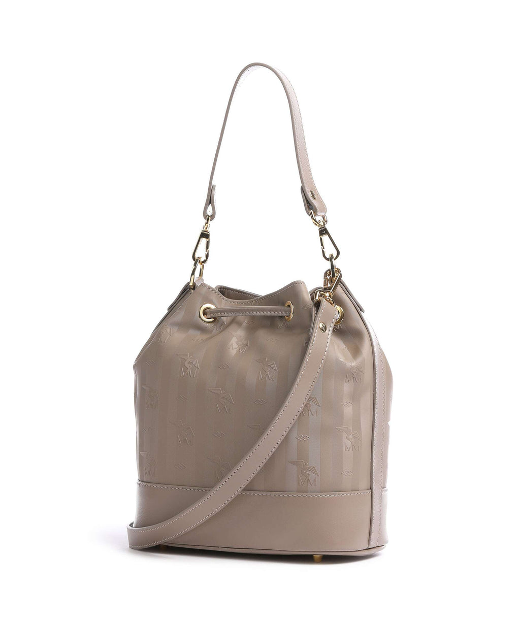 Maison Mollerus Vinerus Sion Bucket bag taupe