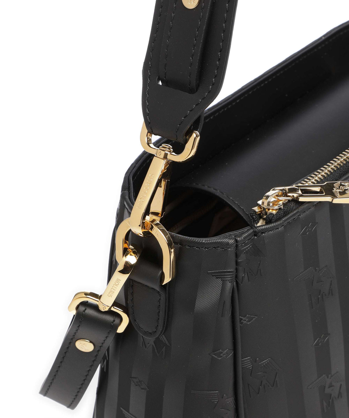 Maison Mollerus Vinerus Nods Shoulder bag schwarz