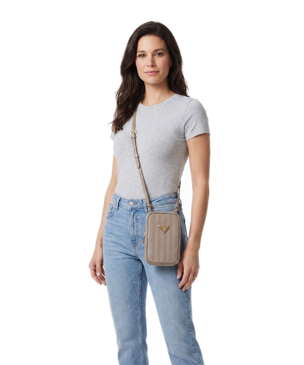 Maison Mollerus Vinerus Wildhorn Phone bag taupe