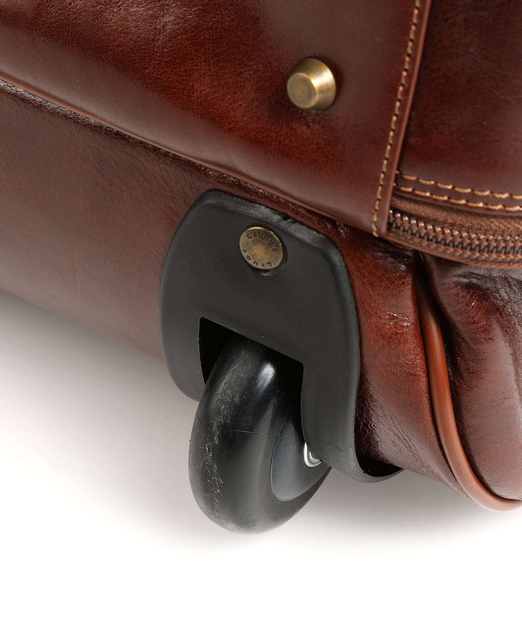 Giudi Travel bag with wheels brown