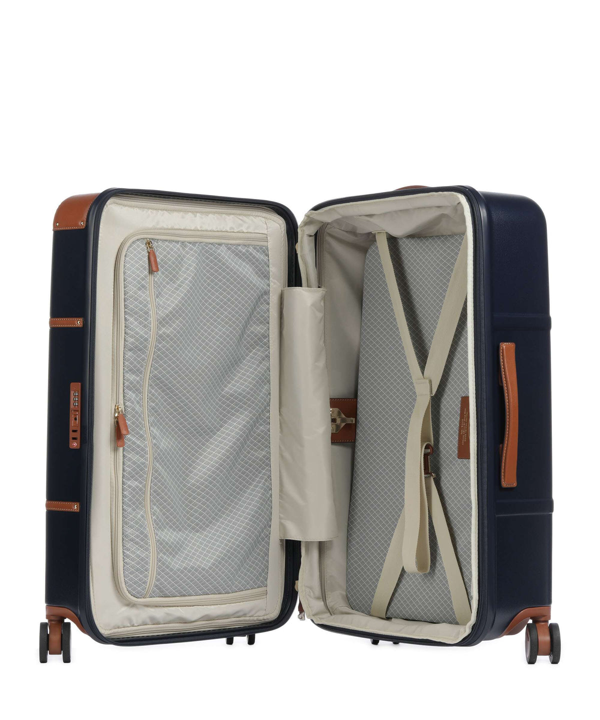Brics Bellagio Spinner (4 wheels) blue/tan