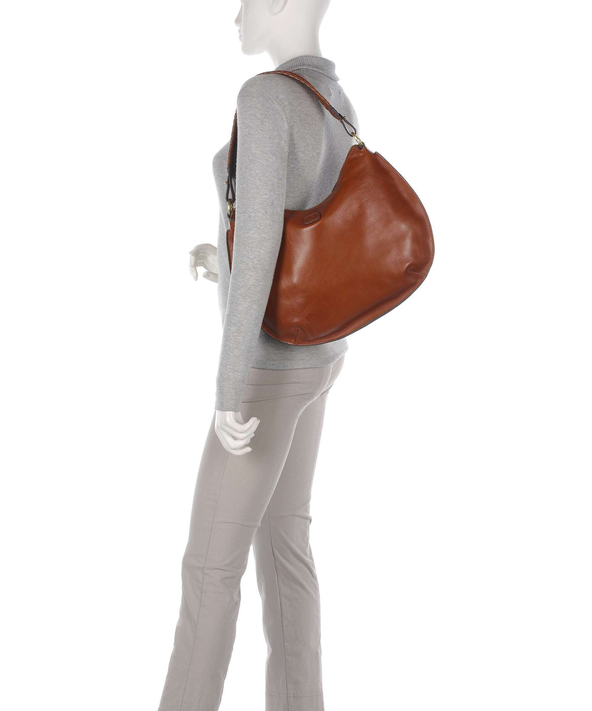 Brics Volterra Hobo bag tobacco