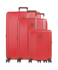 Brics Ferrara Suitcase set (4 wheels) red