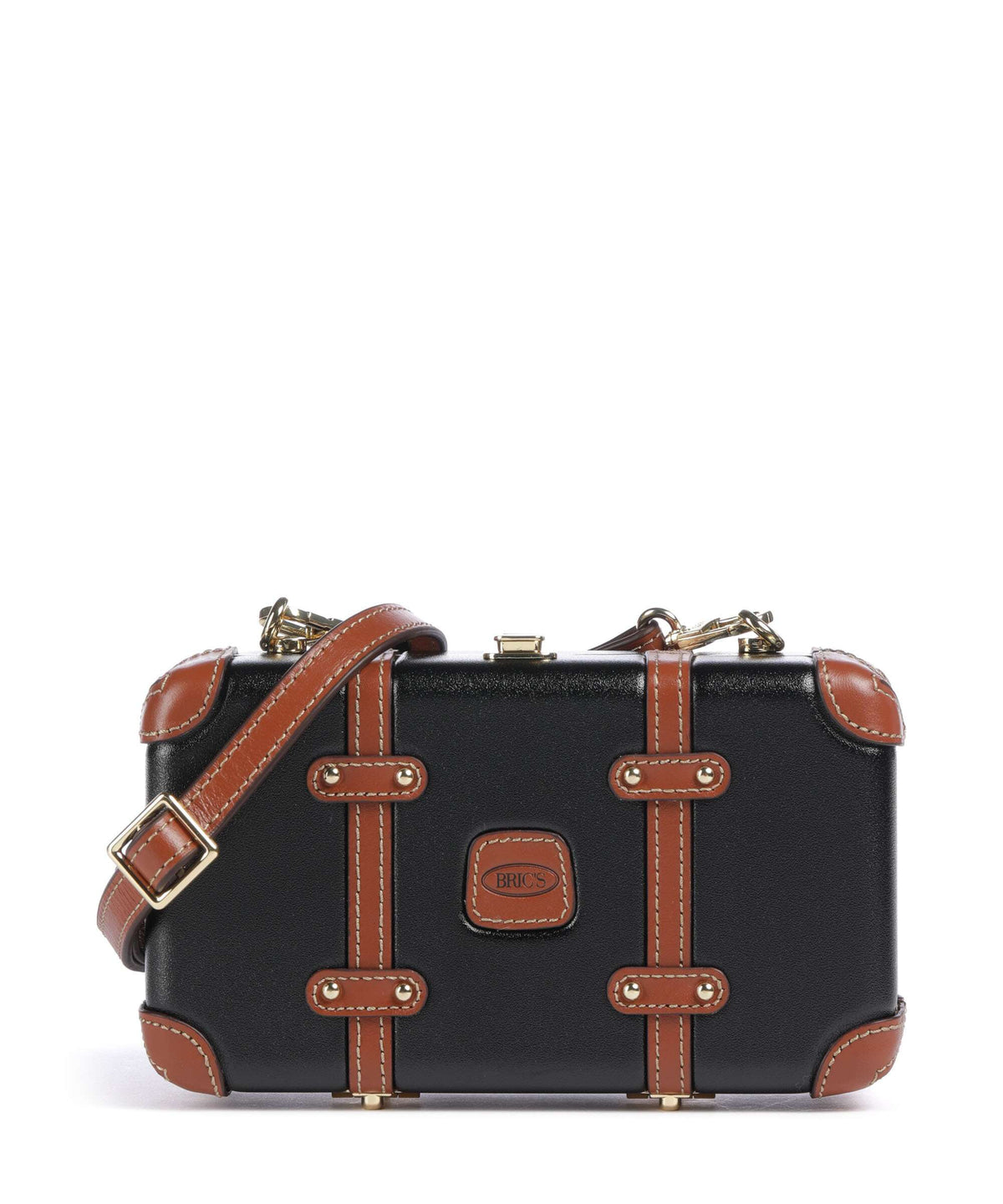 Brics Bellagio Crossbody bag black/tan