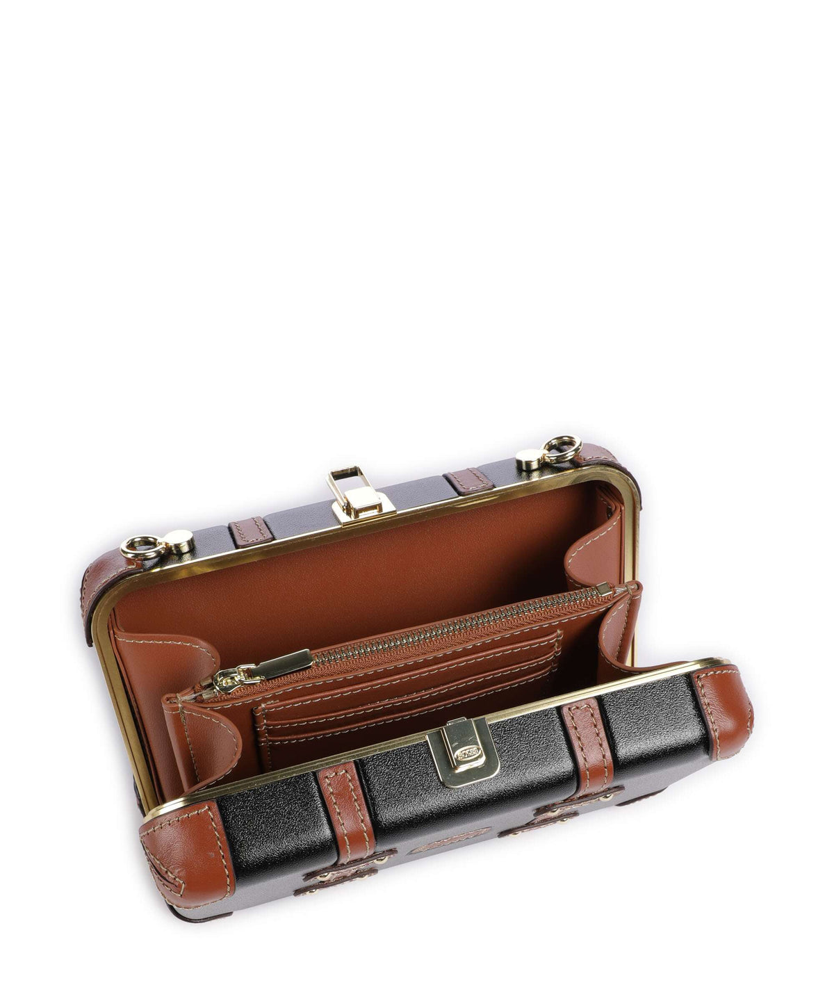 Brics Bellagio Crossbody bag black/tan