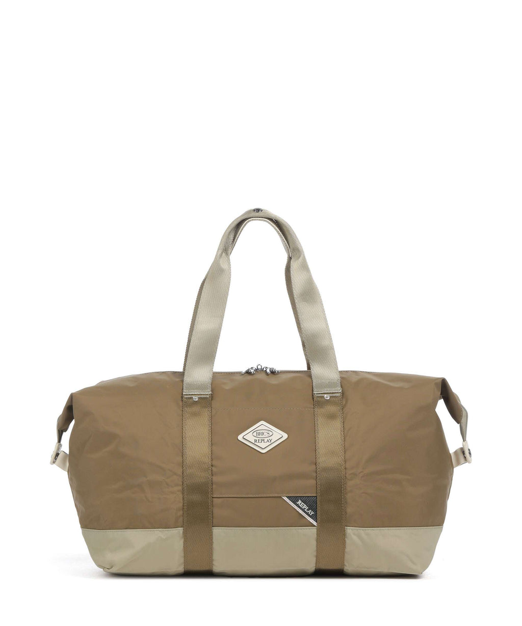 Brics Replay Sand Woo Weekend bag sand wood