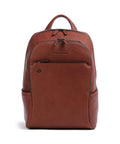 Piquadro Black Square Laptop backpack cuoio