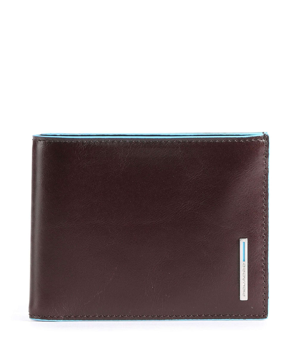 Piquadro Blue Square Credit card holder mahogany