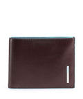 Piquadro Blue Square Credit card holder mahogany