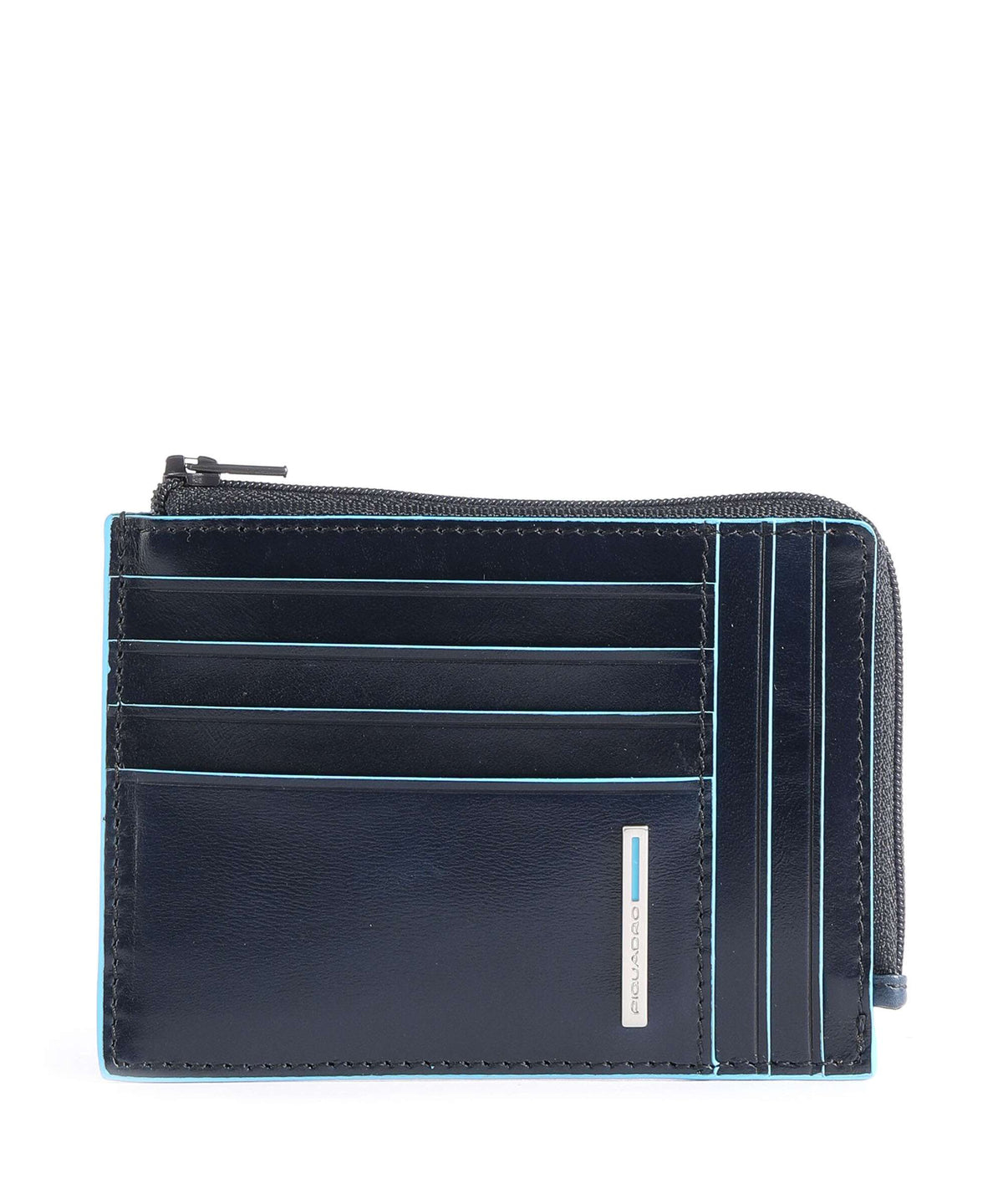 Piquadro Blue Square Credit card holder dark blue