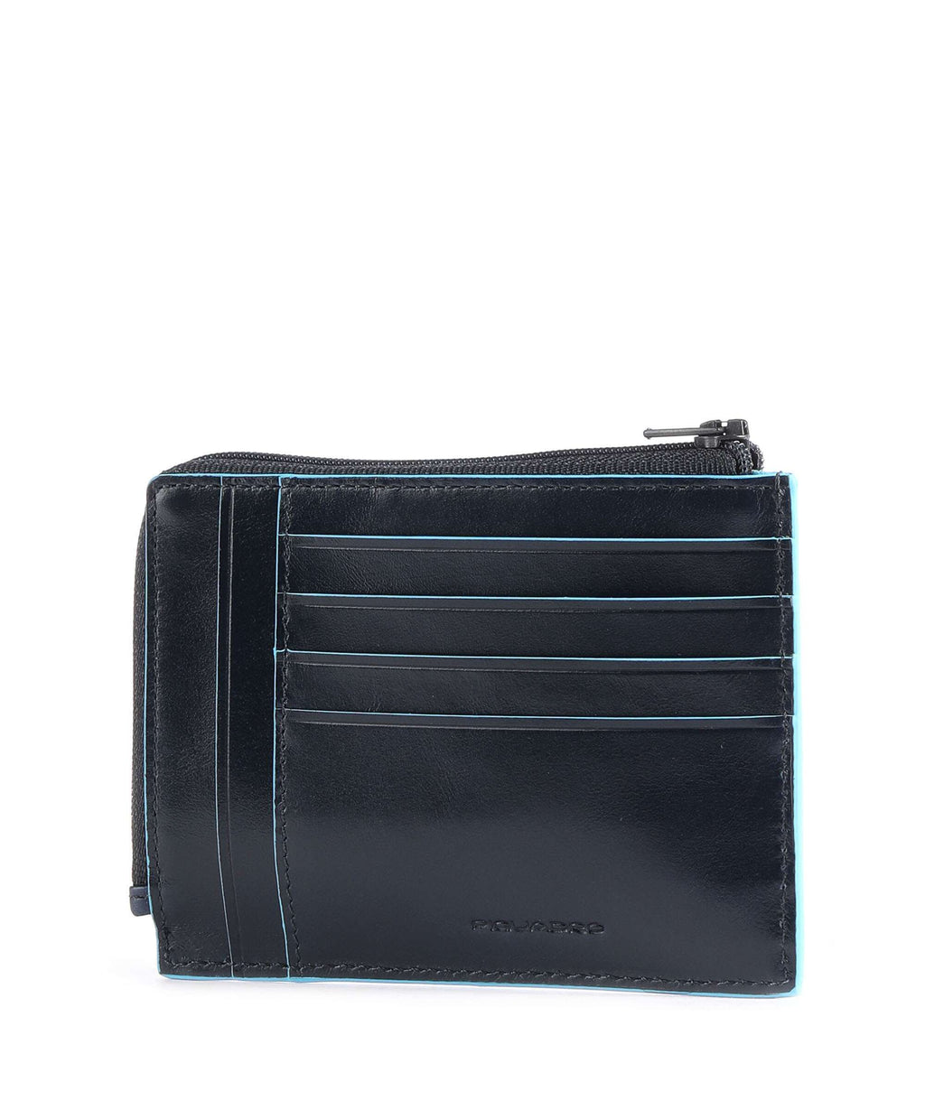 Piquadro Blue Square Credit card holder dark blue