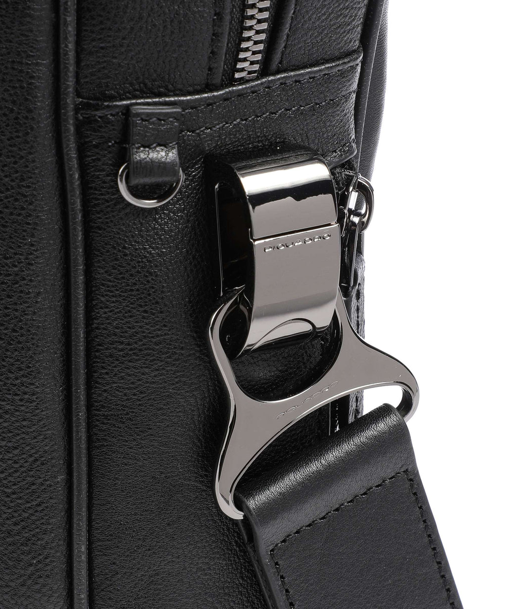 Piquadro Black Square Briefcase black