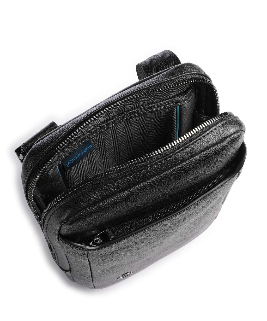 Piquadro Black Square Crossbody bag black