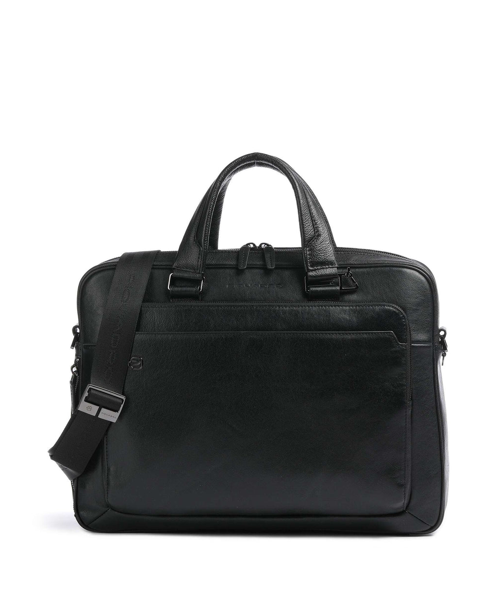Piquadro Black Square Briefcase black