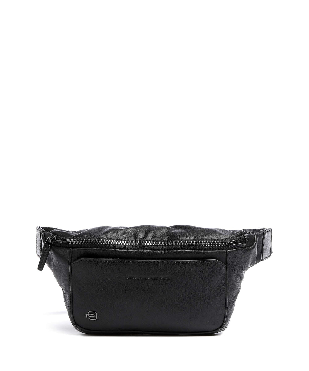 Piquadro Black Square Belt bag black