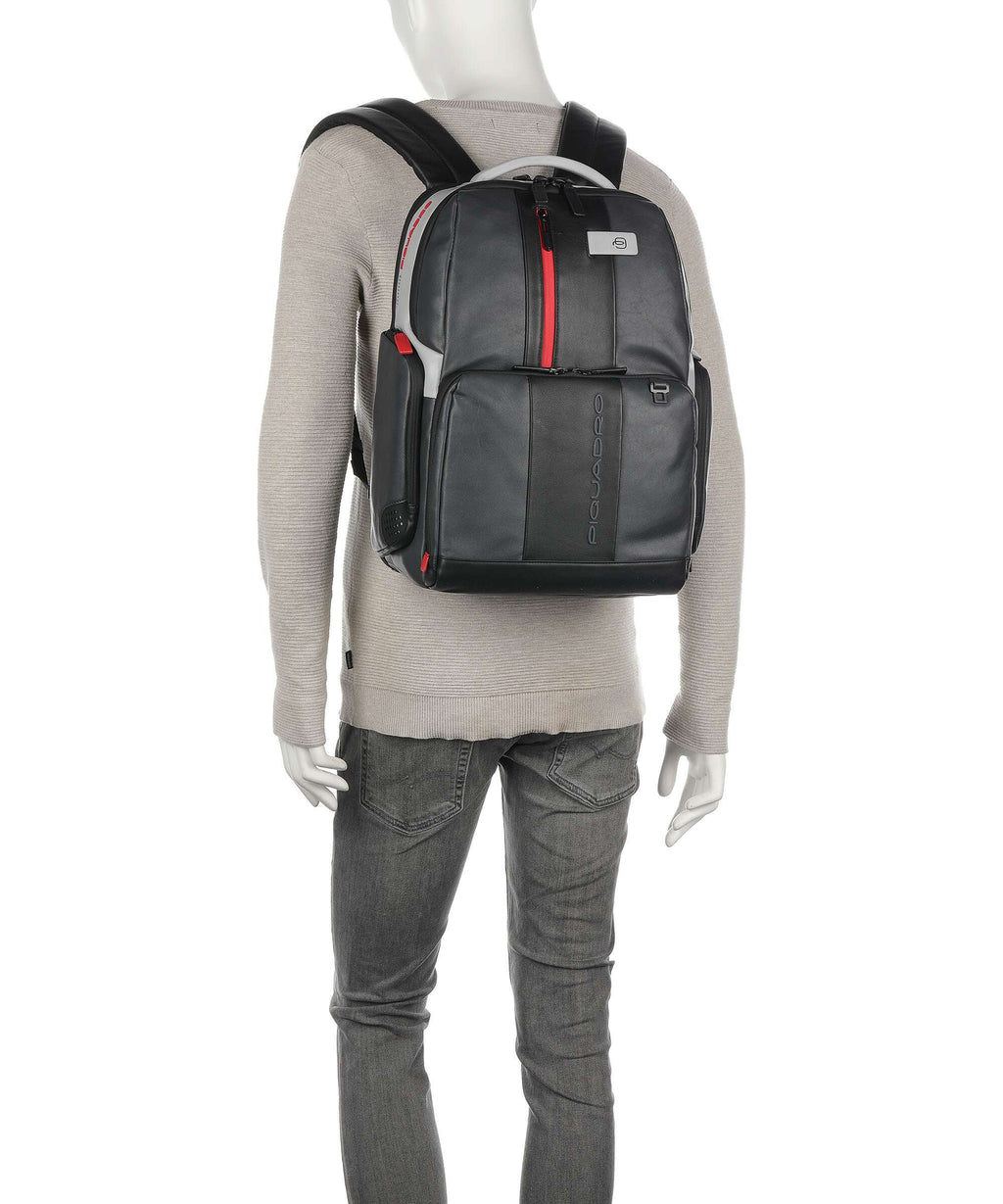 Piquadro Urban Laptop backpack grau/schwarz