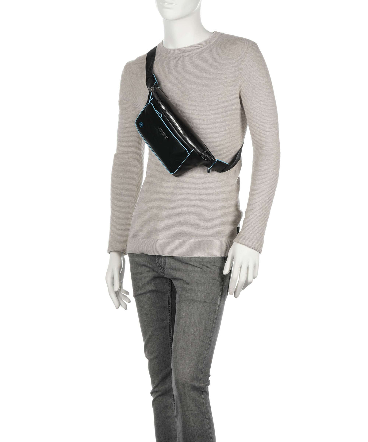 Piquadro Blue Square Belt bag nero