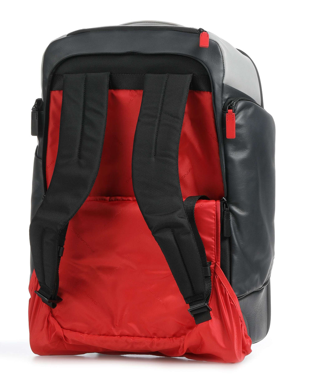 Piquadro Urban Backpack with wheels graphite/black