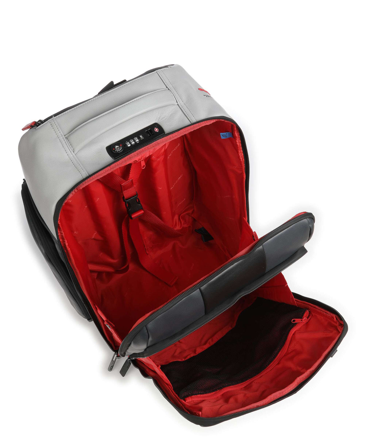 Piquadro Urban Backpack with wheels graphite/black