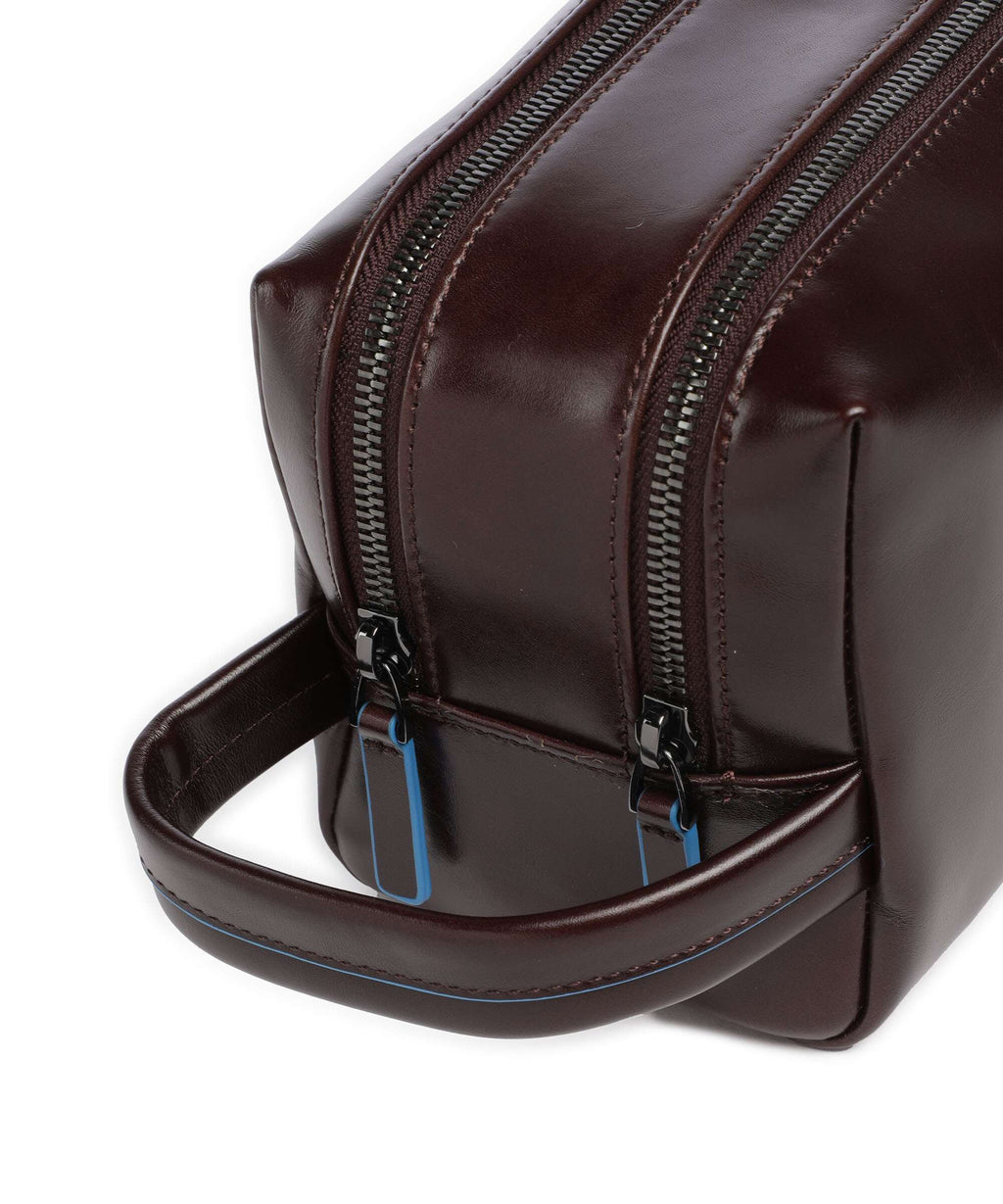 Piquadro Blue Square Toiletry bag mahogany