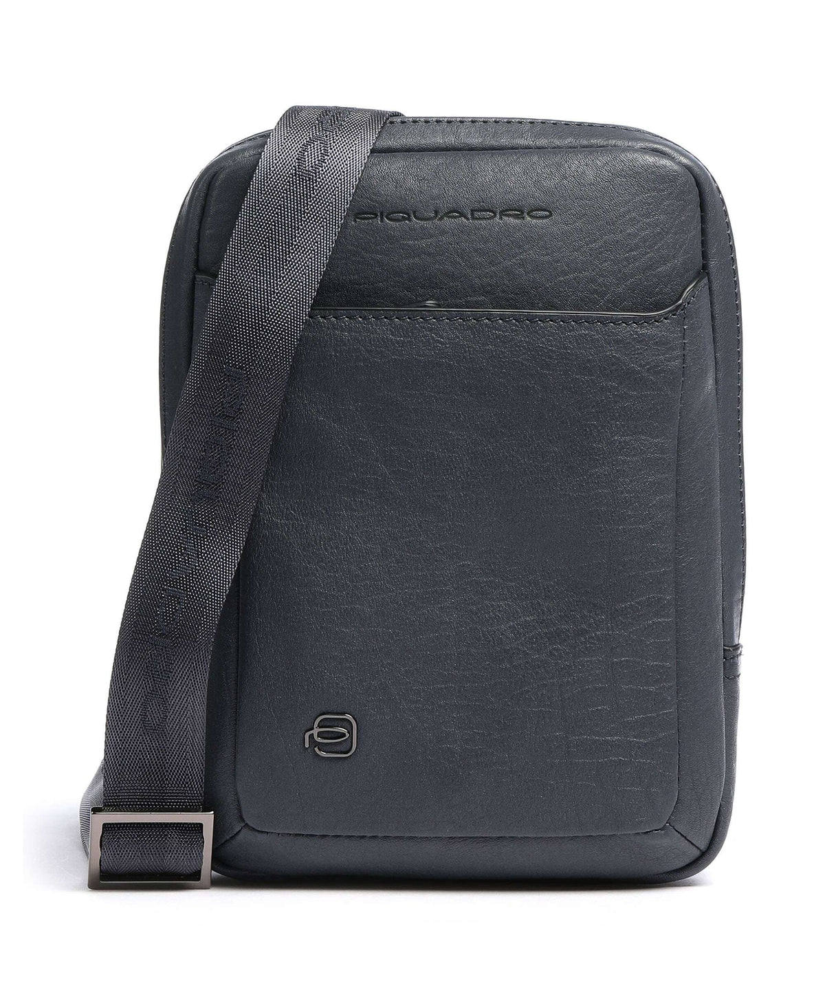 Piquadro Black Square Crossbody bag blue ocean