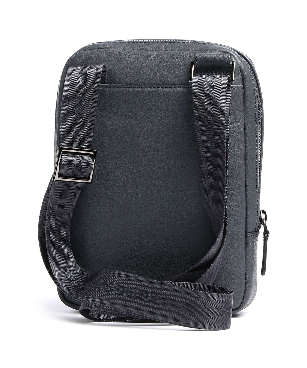 Piquadro Black Square Crossbody bag blue ocean