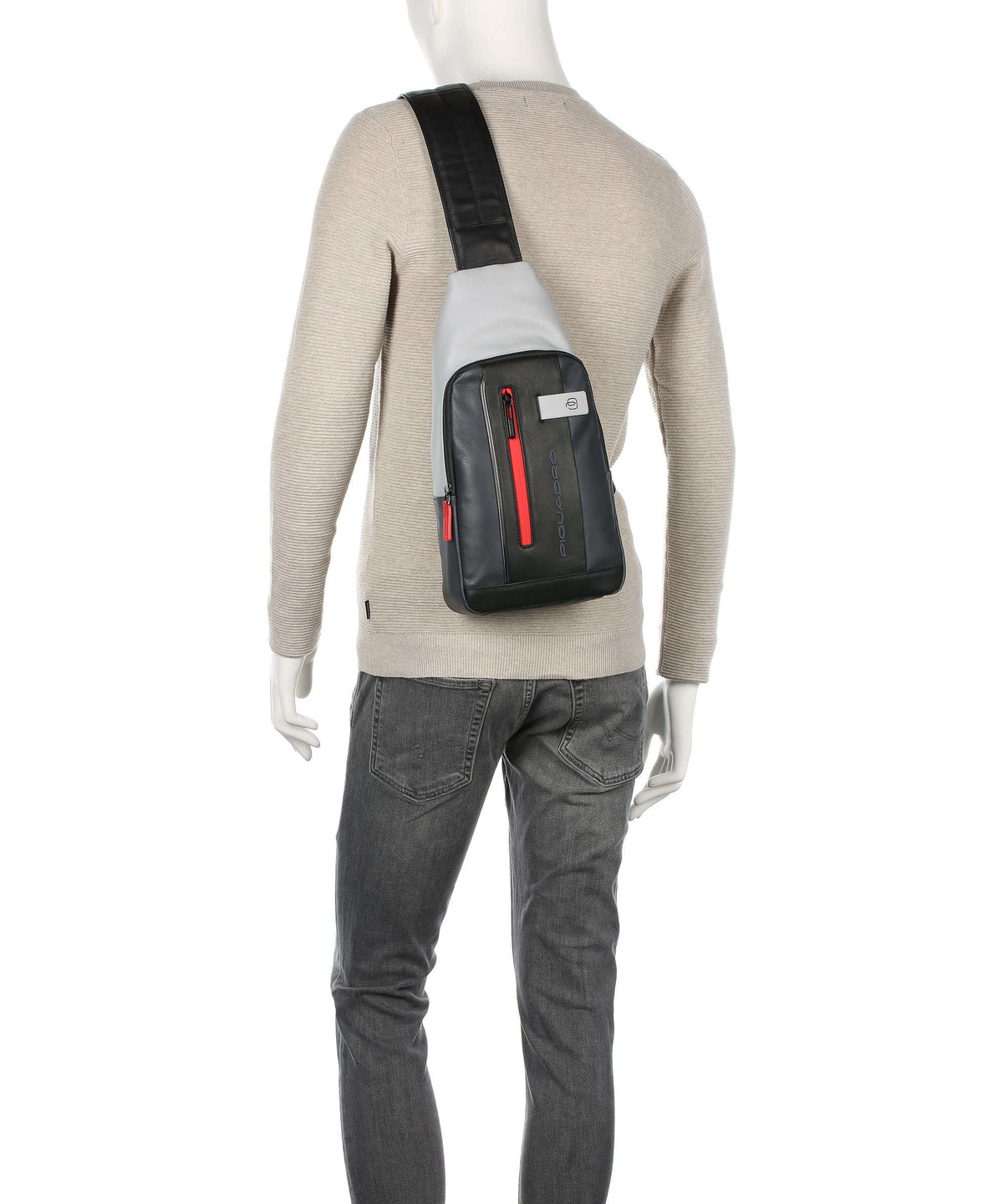 Piquadro Urban LED Sling bag grey/black
