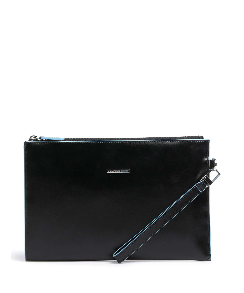Piquadro Blue Square Wristlet black