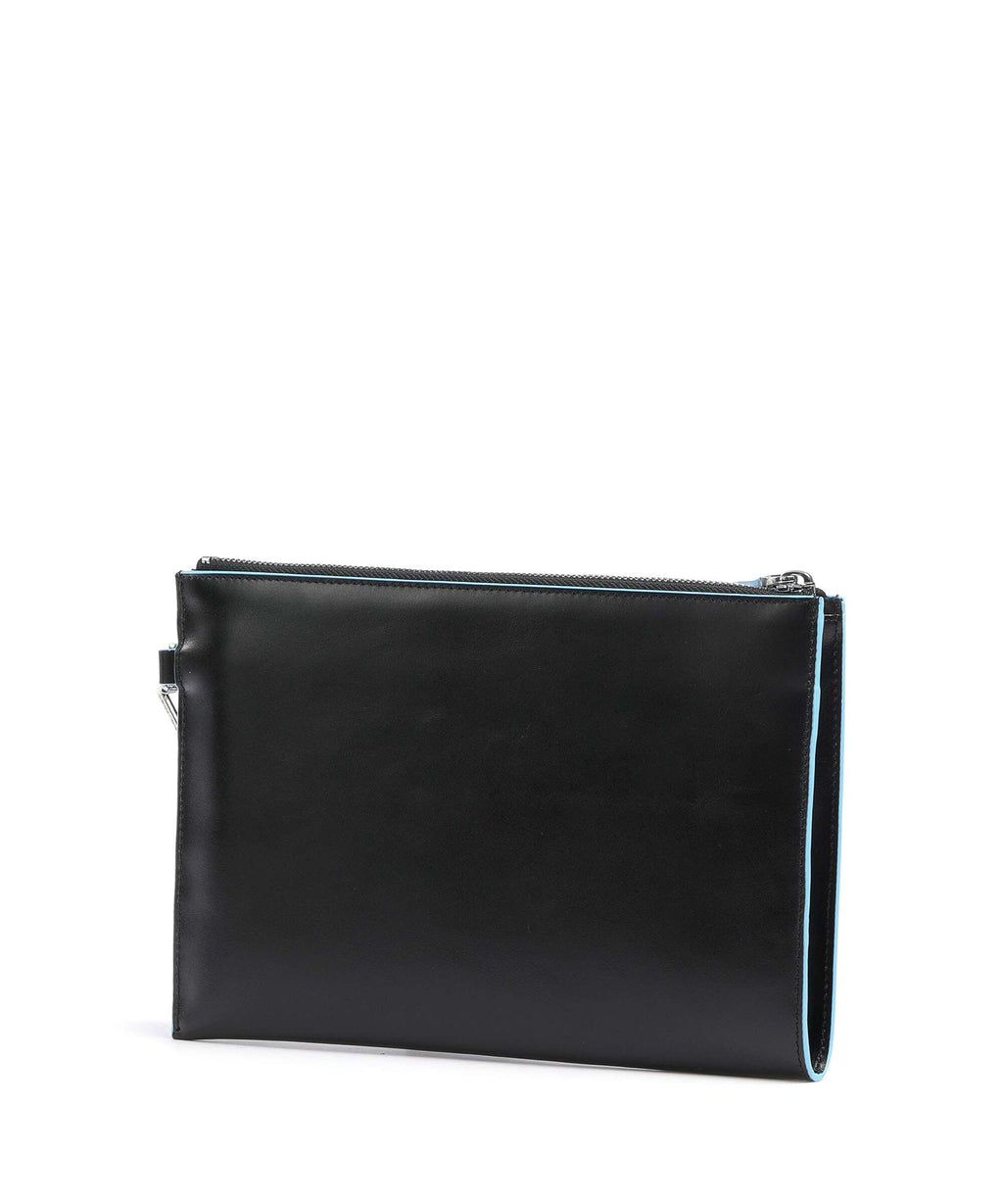 Piquadro Blue Square Wristlet black
