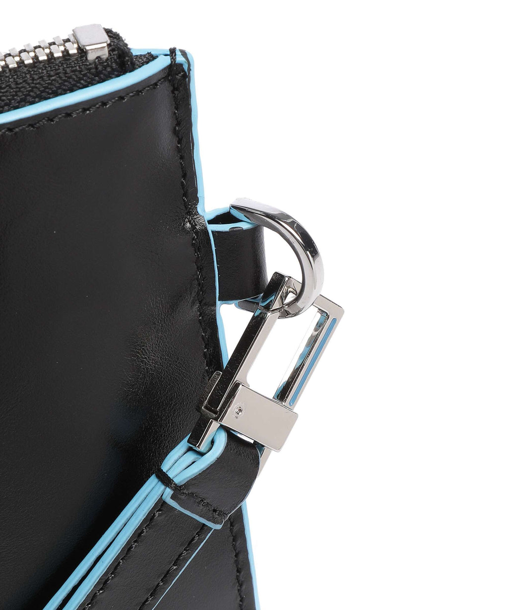 Piquadro Blue Square Wristlet black
