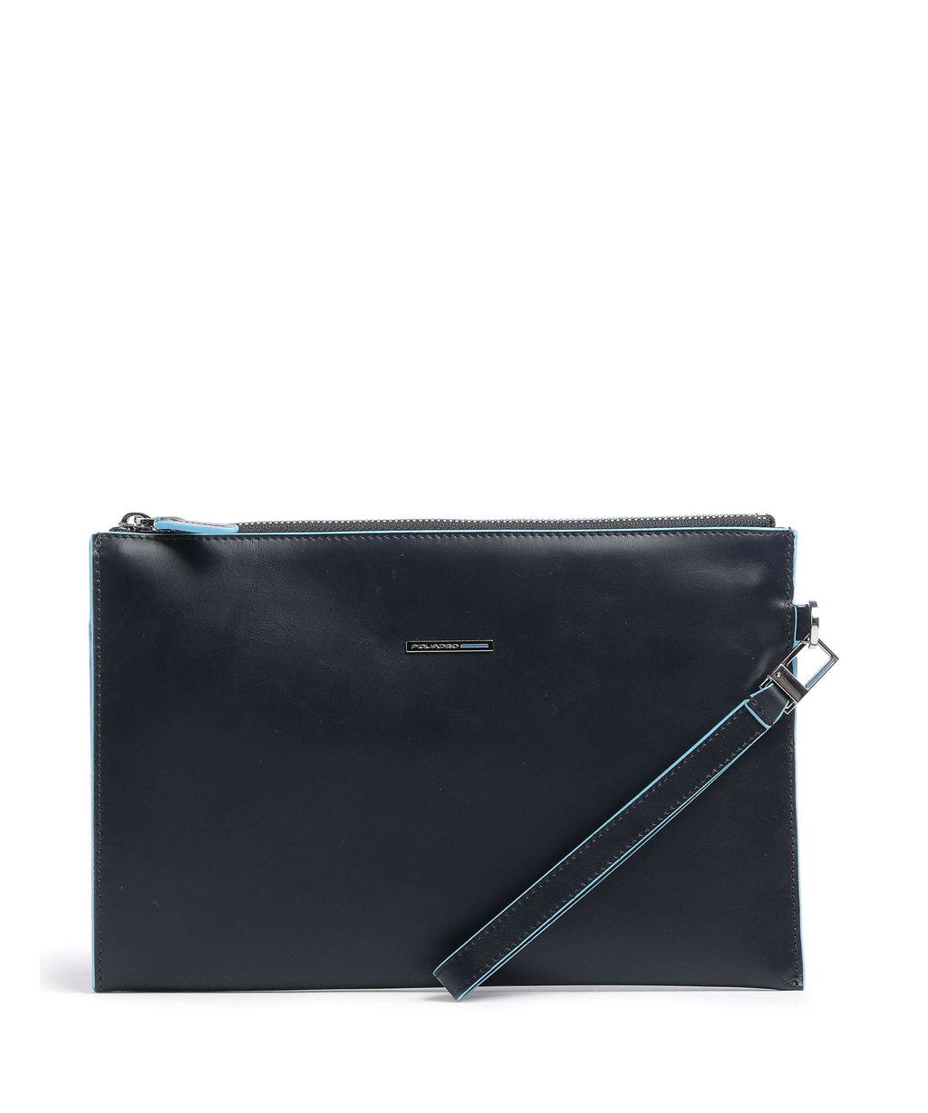 Piquadro Blue Square Wristlet blue