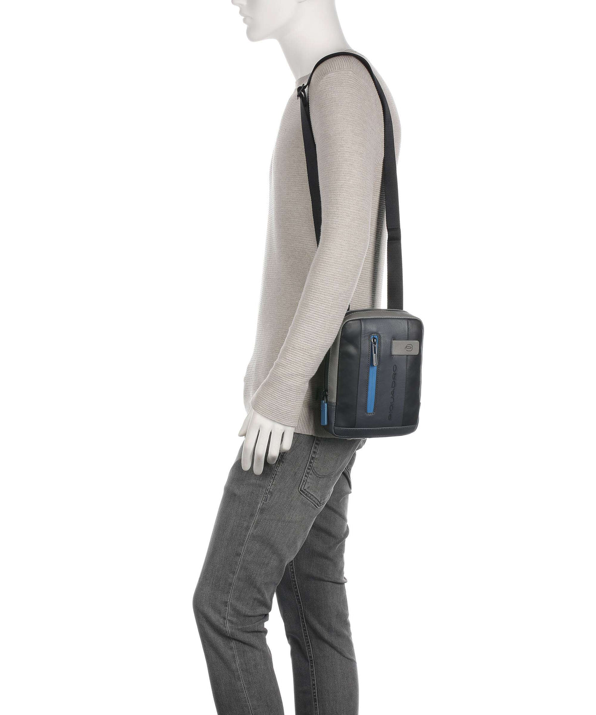 Piquadro Urban Crossbody bag black/grey