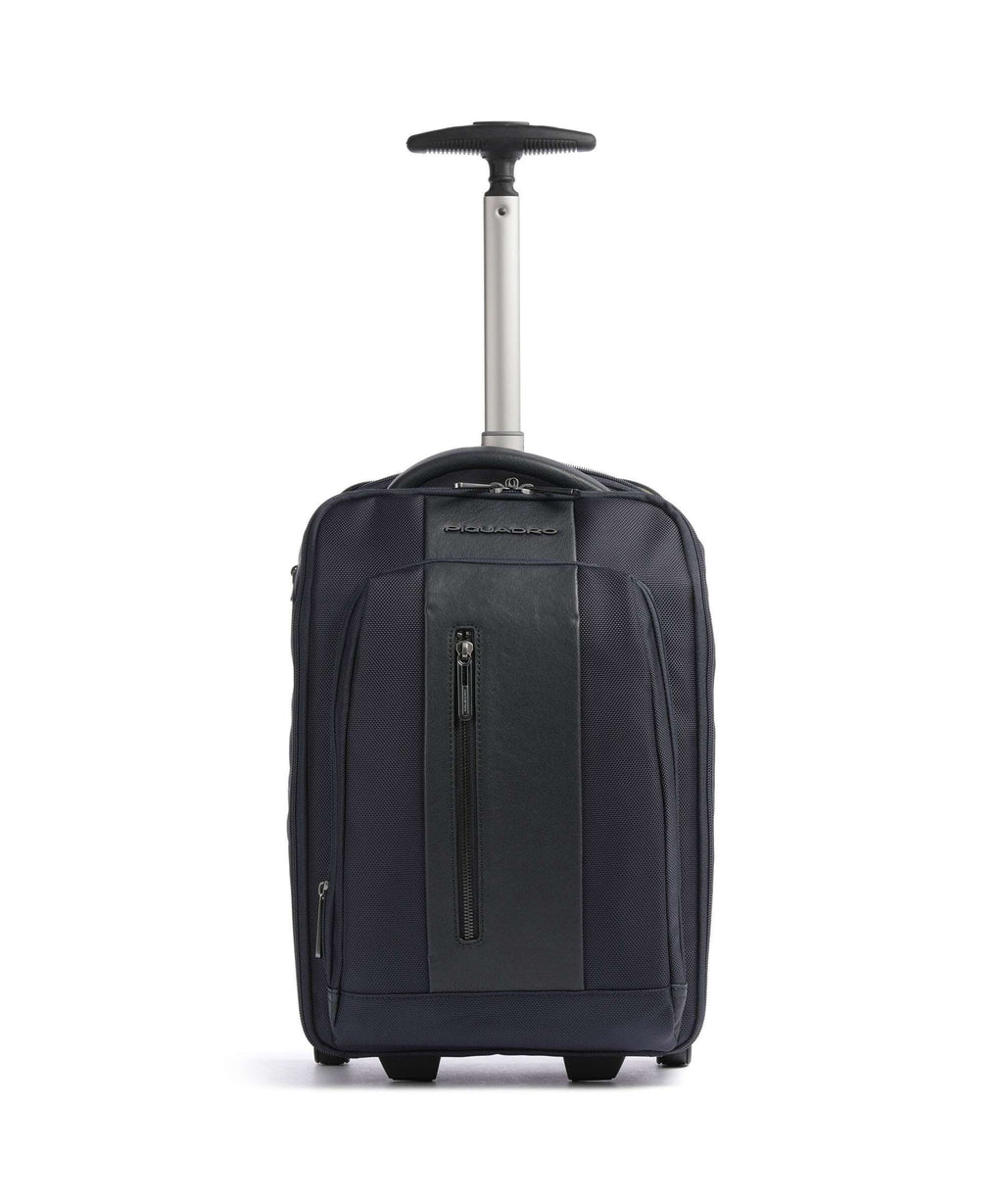 Piquadro Brief Backpack with wheels blue