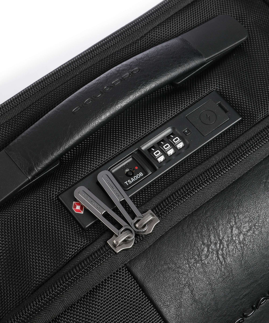 Piquadro Brief S Spinner (4 wheels) nero