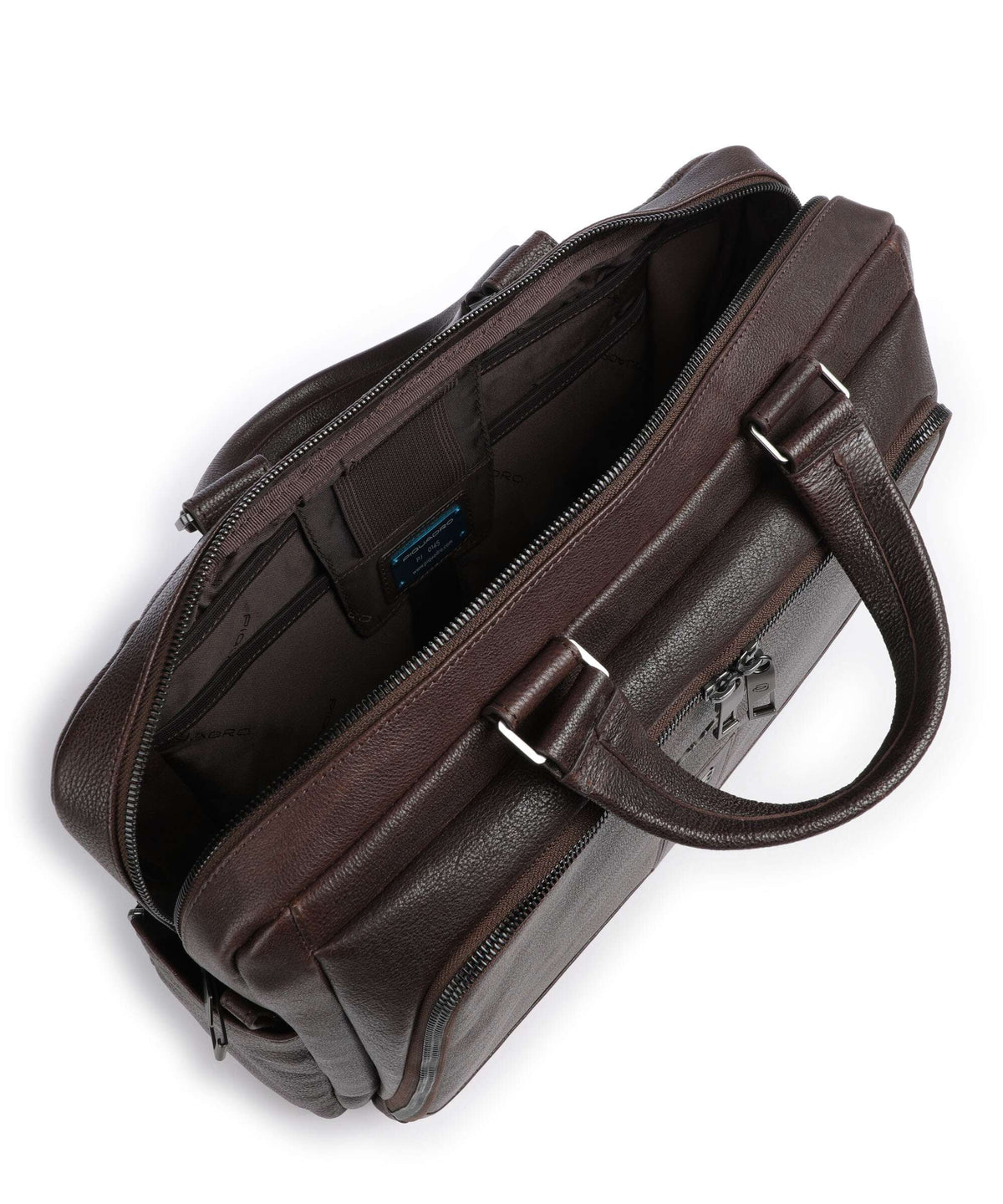 Piquadro Carl 13 Briefcase testa di moro