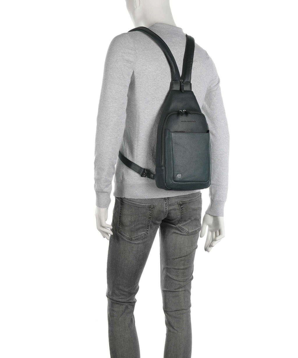 Piquadro Black Square Sling bag verde bosco/verde oliva