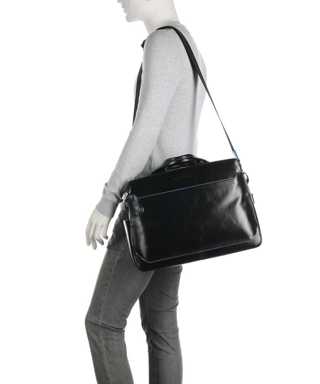 Piquadro Blue Square Briefcase nero