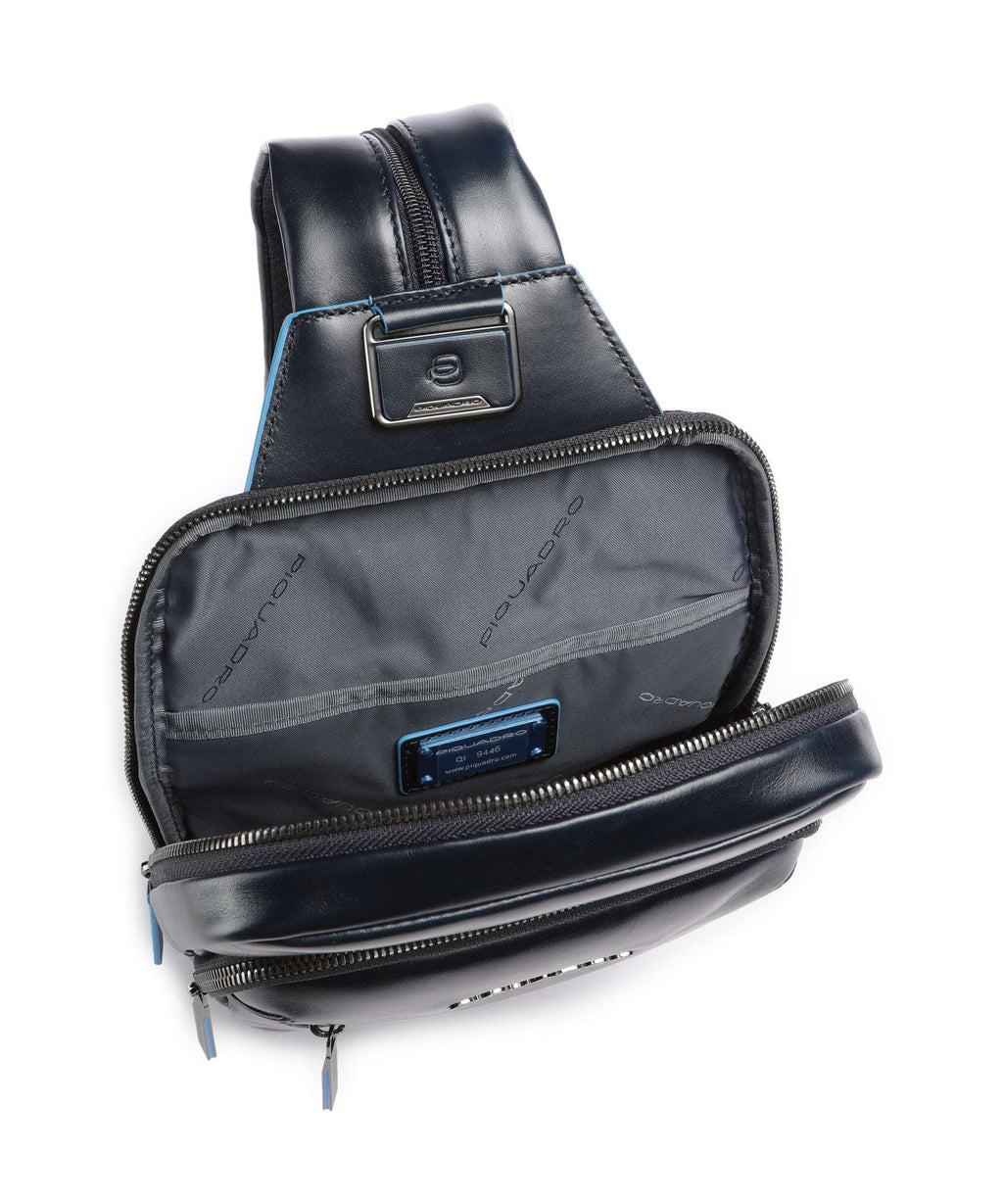 Piquadro Blue Square Sling bag blu notte
