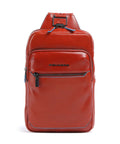 Piquadro Blue Square Sling bag tabacco