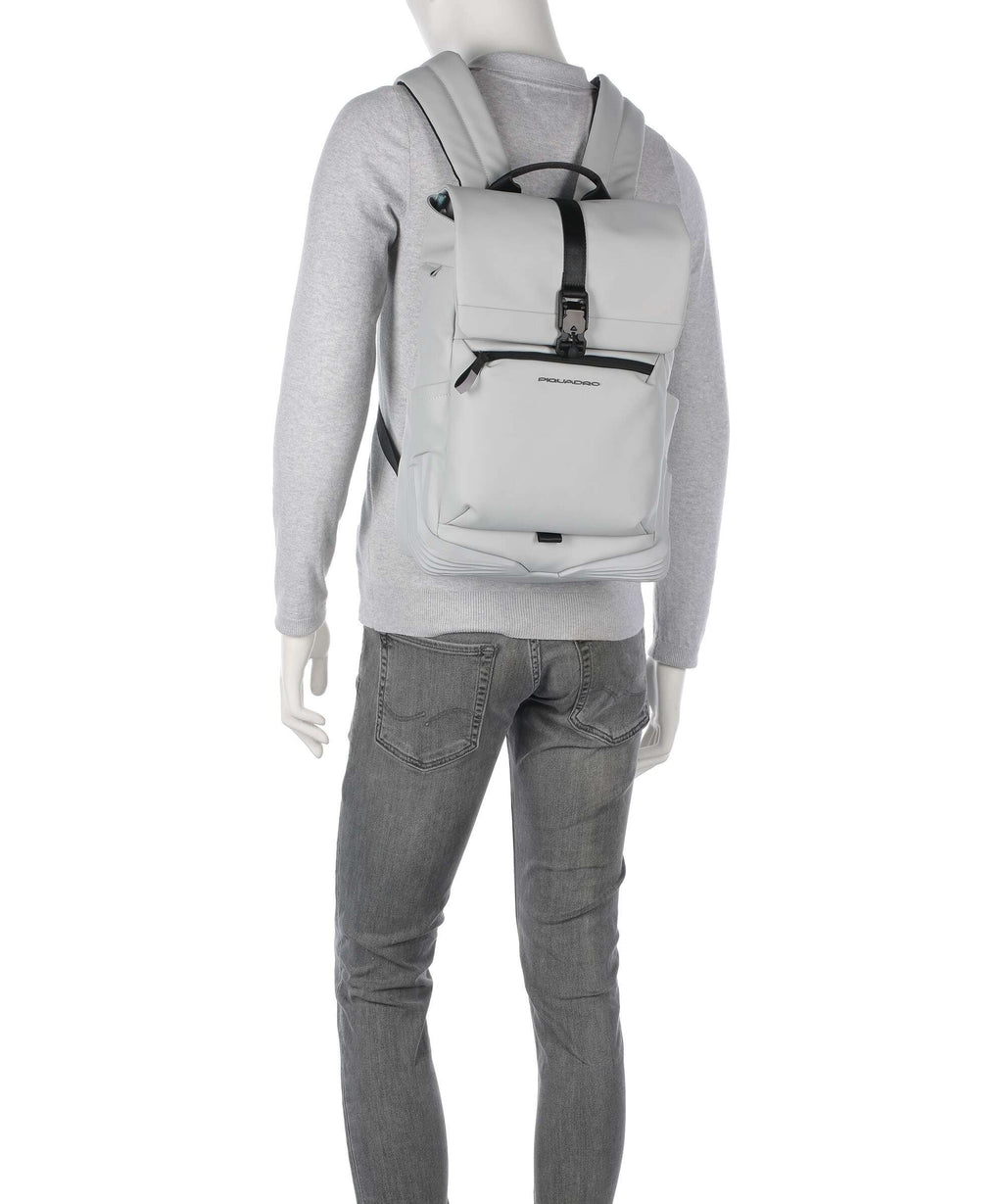 Piquadro Corner Special Backpack white