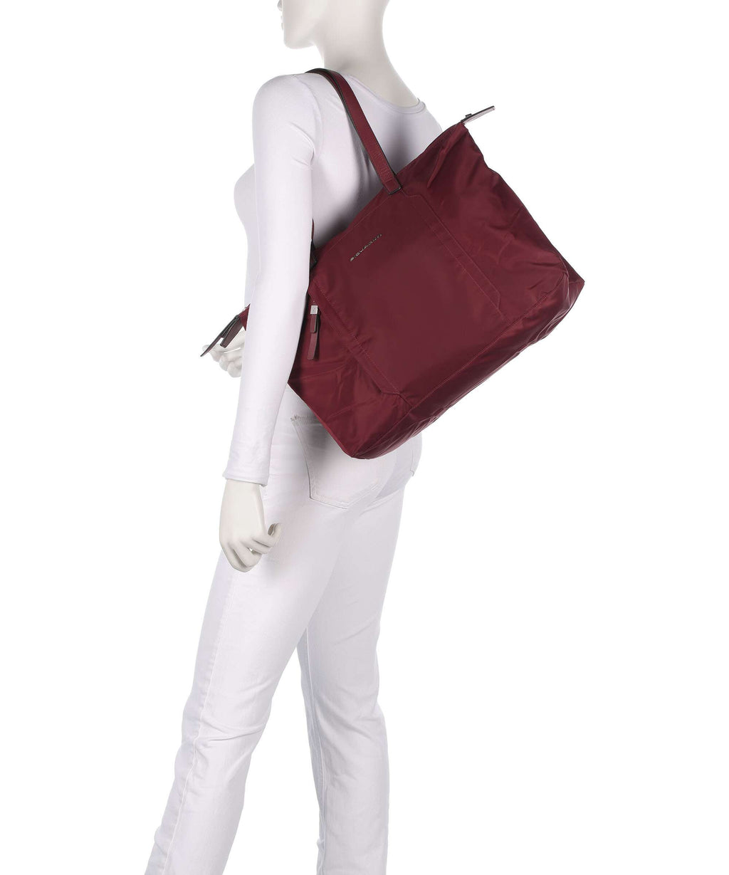 Piquadro W92T Tote bag borgogna