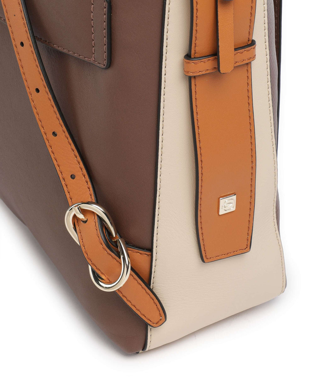 Piquadro Circle Laptop backpack marrone/beige