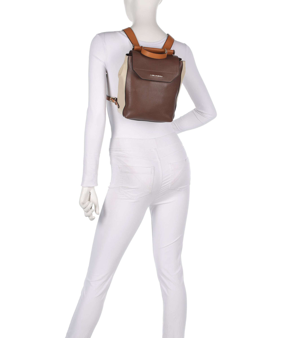 Piquadro W92 Backpack marrone/beige