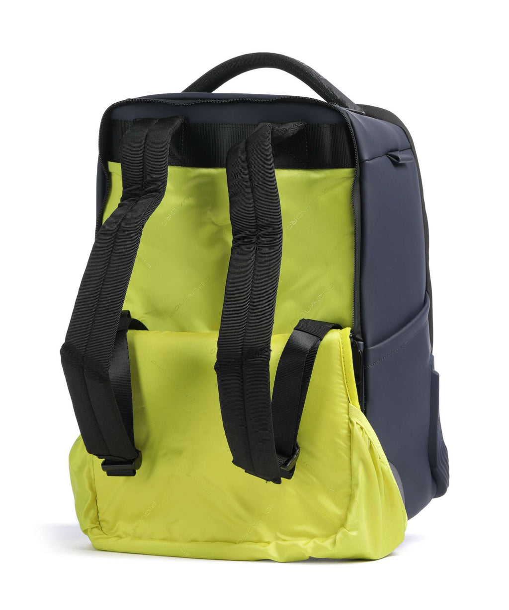 Piquadro Corner Backpack with wheels blue