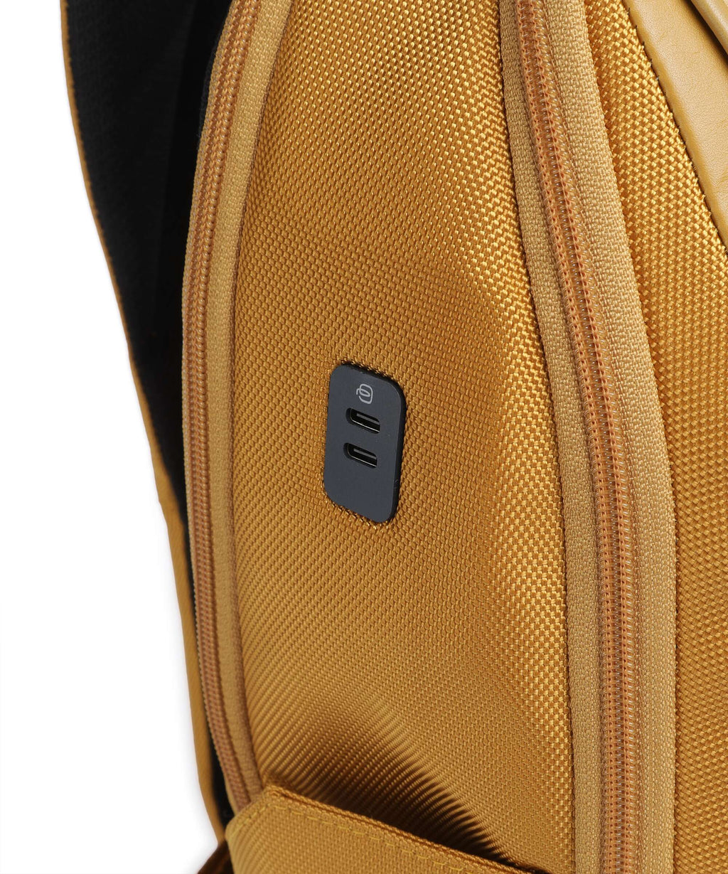 Piquadro Lyss Easyjet Travel backpack yellow
