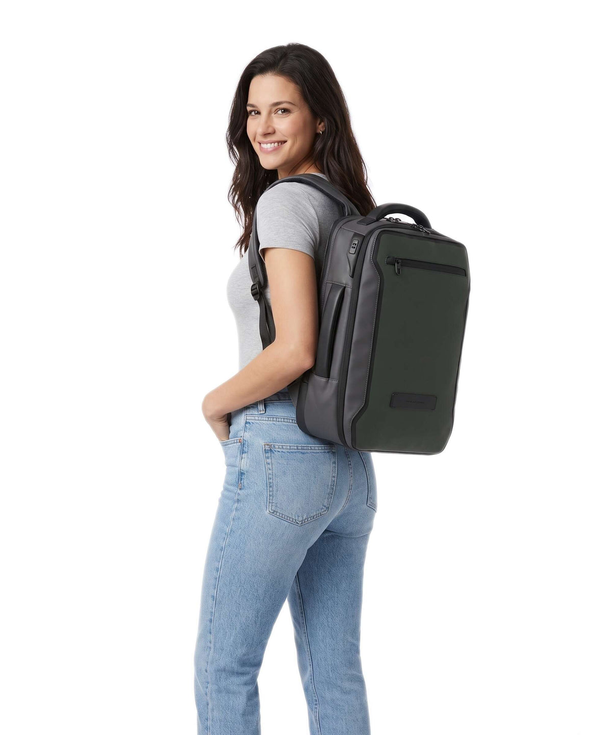 Piquadro Rover  35 Travel backpack green