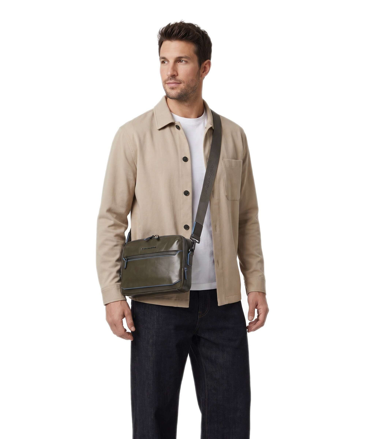 Piquadro Blue Square Crossbody bag verde