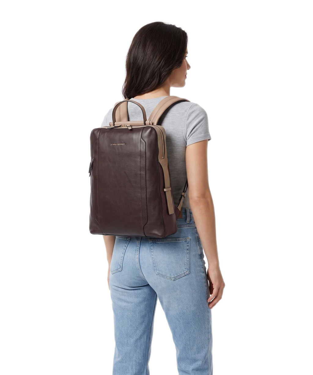 Piquadro Circle Backpack bordeaux/pink
