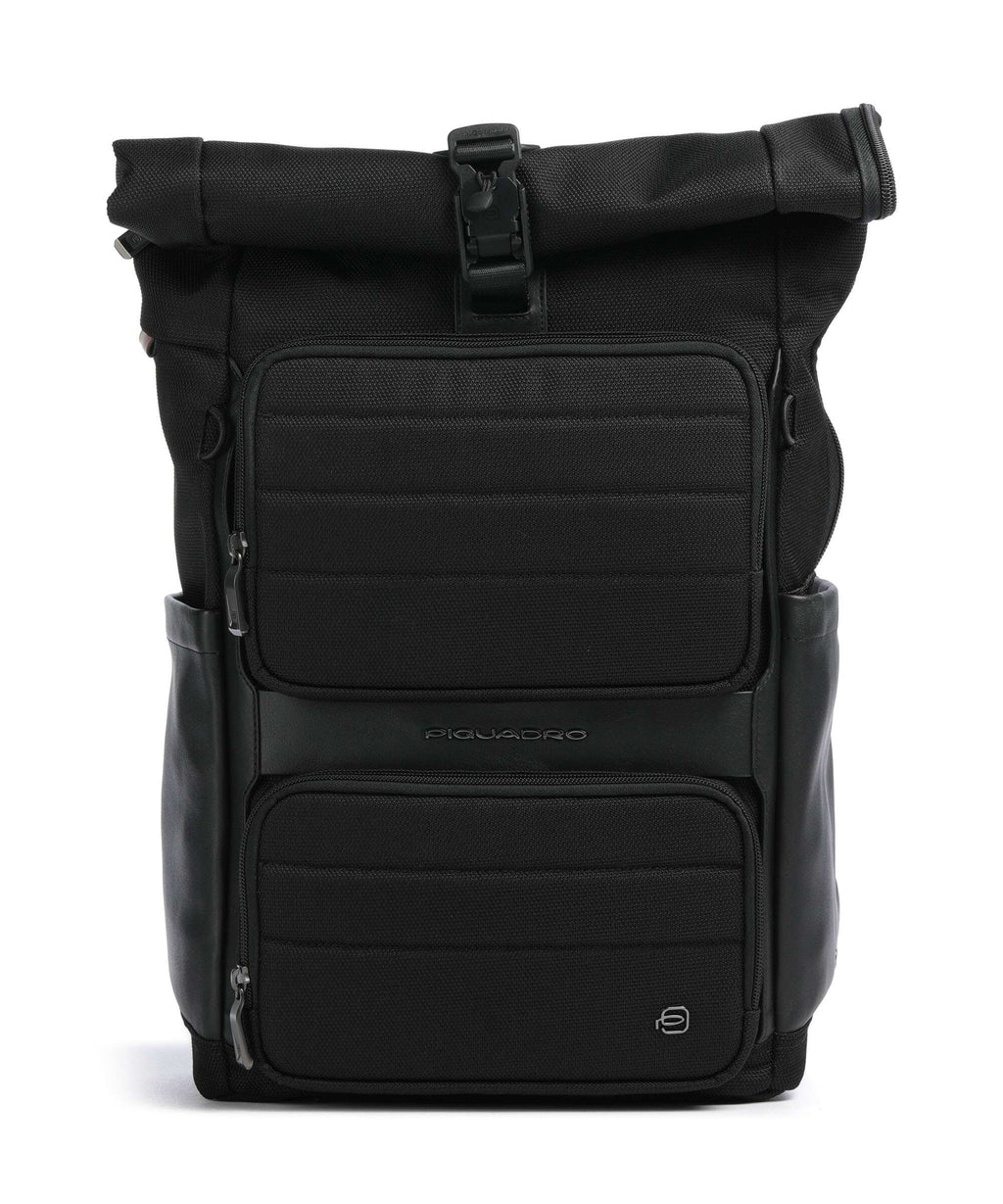 Piquadro Oberon 34 Rolltop backpack black